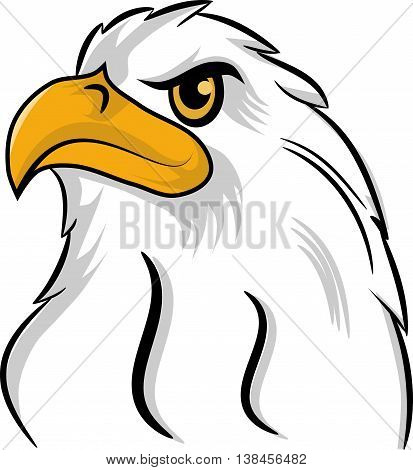 Illustration of simple Eagle Head Mascot Logo
