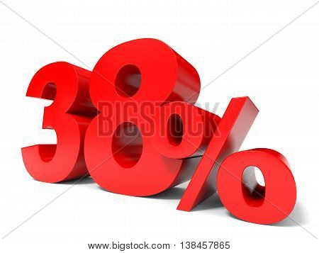 Red Thirty Eight Percent Off. Discount 38%.