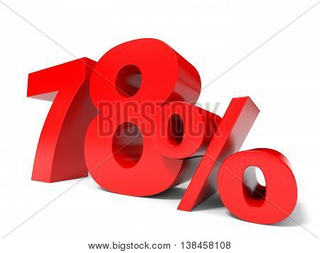 Red Seventy Eight Percent Off. Discount 78%.