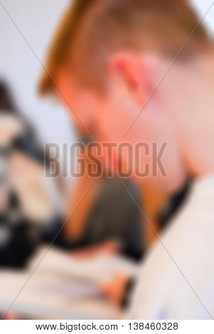 First aid course theme creative abstract blur background with bokeh effect