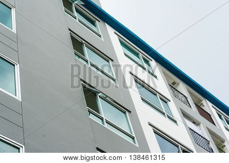 Typical Lowrise Apartment Building In Urban Area