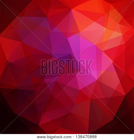 Abstract Polygonal Vector Background. Red Geometric Vector Illustration. Creative Design Template.