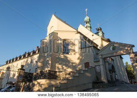 Mountain St. Anna Basilica Franciscan monastery and the International Shrine of St. Anna Poland