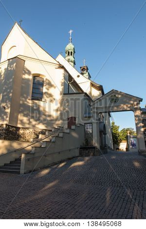 Mountain St. Anna Basilica Franciscan monastery and the International Shrine of St. Anna Poland