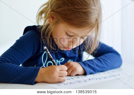 Girl Is Writting