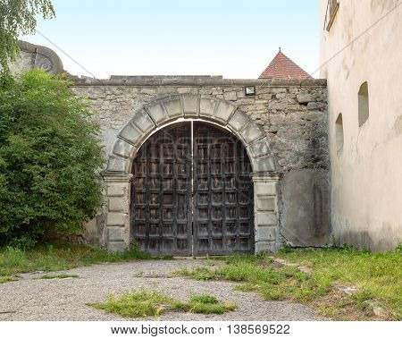 Entrance tower of Svirz Castle Entrance tower in Svirzh, Ukraine