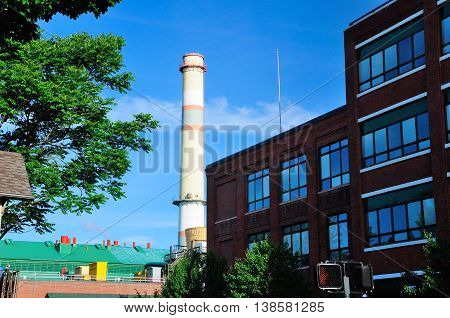 A convereted factory and building within the blueback square area of West Hartford Connecticut.