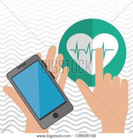 smartphone service medical icon vector illustration eps 10