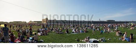 Berlin Germany - May 01 2012: People at 