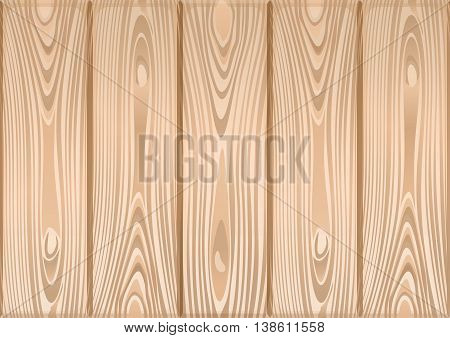 Wooden texture. Timber natural light. Wooden background. Vector illustration