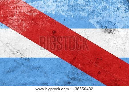 Flag Of Entre Rios Province, Argentina, With A Vintage And Old L