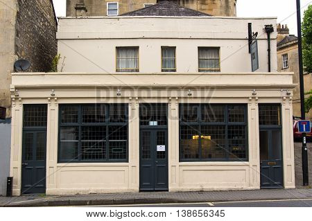 BATH SOMERSET UK - JULY 15 2016
Chapter One Public House front. Independent Freehouse on London Road in the UNESCO World Heritage City of Bath in Somerset England