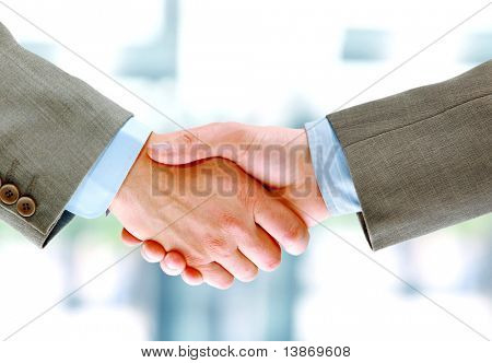 Handshake isolerade i office