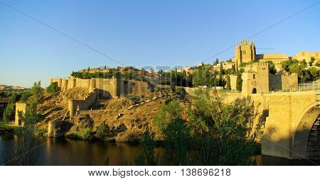 View of Toledo, Spain, The old town over the river