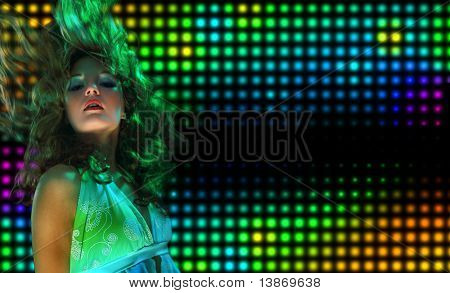 美しいダンス少女の肖像画