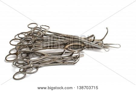 Surgical Operating tool isolated on white background
