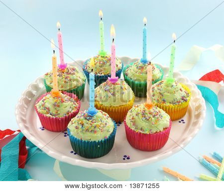 Cupcakes de cumpleaños