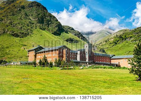 Nuria Valley, Catalan Pyrenees, Spain - Panoramic View