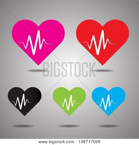Heart Rate, heart icon, backgound, logo, health