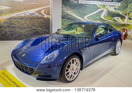 MARANELLO, ITALY - OCTOBER, 12 2013: Ferrari Sport Car into the Ferrari Museum
