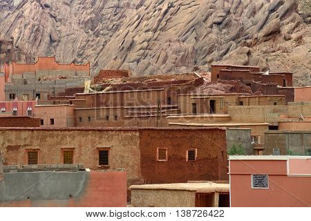 Old village in the Atlas Mountains, Morocco