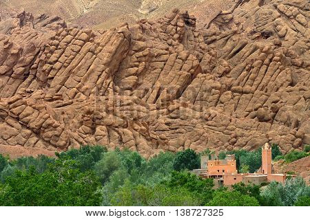 Old village in the Atlas Mountains, Morocco