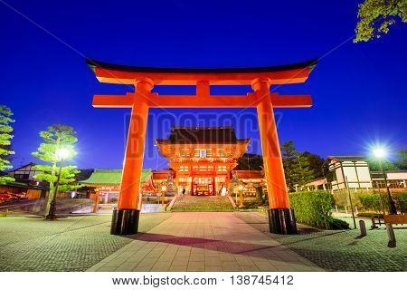 Fushimi Inari Shrine in Kyoto, Japan.