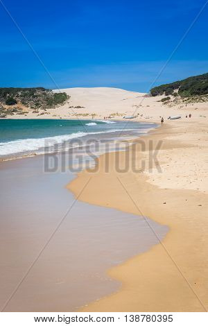 Sand dune of Bolonia beach province Cadiz Andalucia Spain