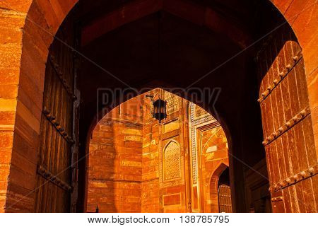 Agra, India. Gate Of Agra Fort.
