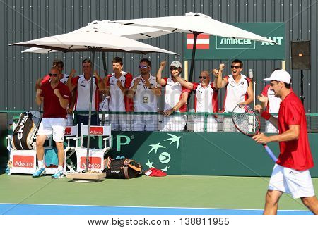 Davis Cup Tennis Game Ukraine V Austria
