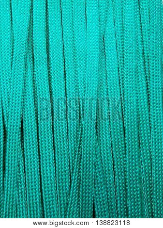 Green flat ropes pattern as the background