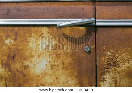 ประตูรถ rusted