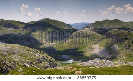 Kotlanicko lake in Sutjeska national park Zelengora mountain