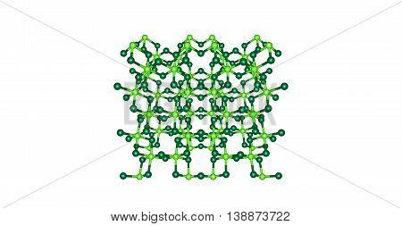 Chromium 3 chloride or chromic chloride describes any of several compounds of with the formula CrCl3H2O. 3d illustration