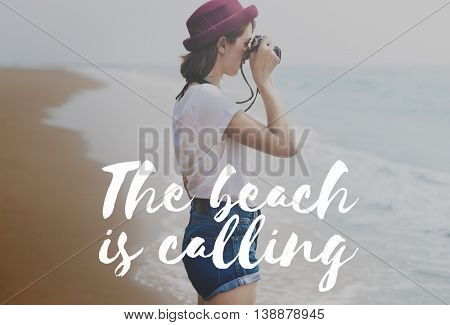 Summer Vacation Holiday Beach Sunny Concept