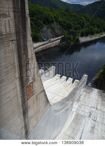 Outflow From Slapy Dam In Czech Republic