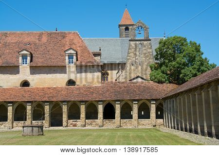 Cloister of the Chartreuse of Saint-Sauveur in Villefranche-de-Rouergue France