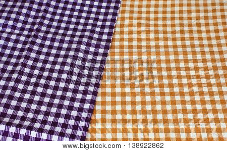 checked tablecloth red and blue for background