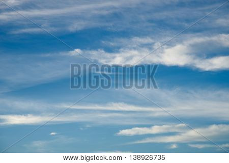 Blue Sky With Cloud.