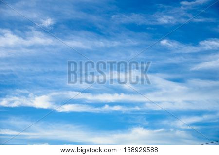 Blue Sky With Cloud.