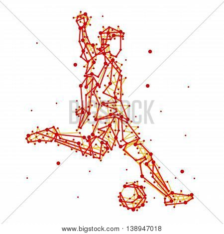 Illustration Of Abstract Football Player