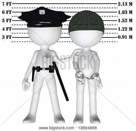 경찰 체포 형사 경찰 범인은 범죄 정의 Mugshot