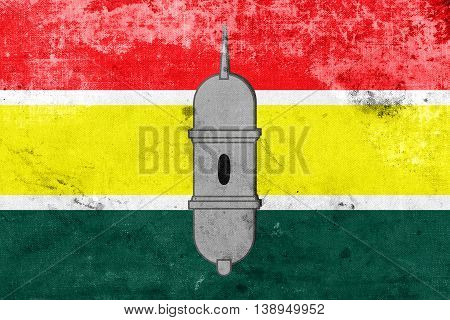 Flag Of Macapa, Amapa, Brazil, With A Vintage And Old Look