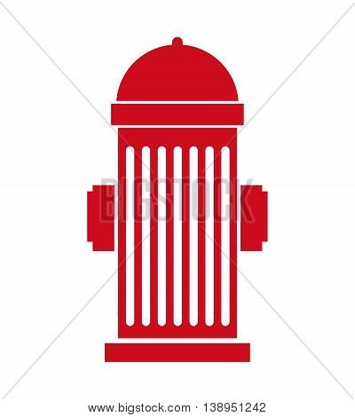 hidrant emergency signal icon graphic isolated vector