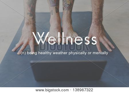 Salubrious Wellness Healthy Fitness Strong Powerful Concept