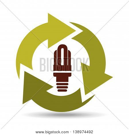 ecology enviromental eco nature isolated, vector illustration