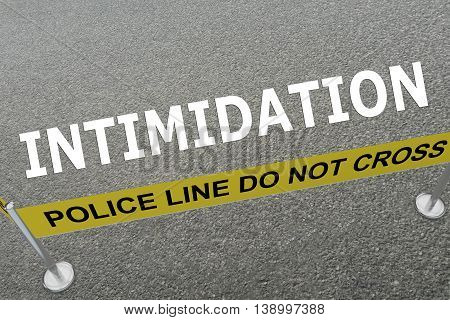 Intimidation Police Concept