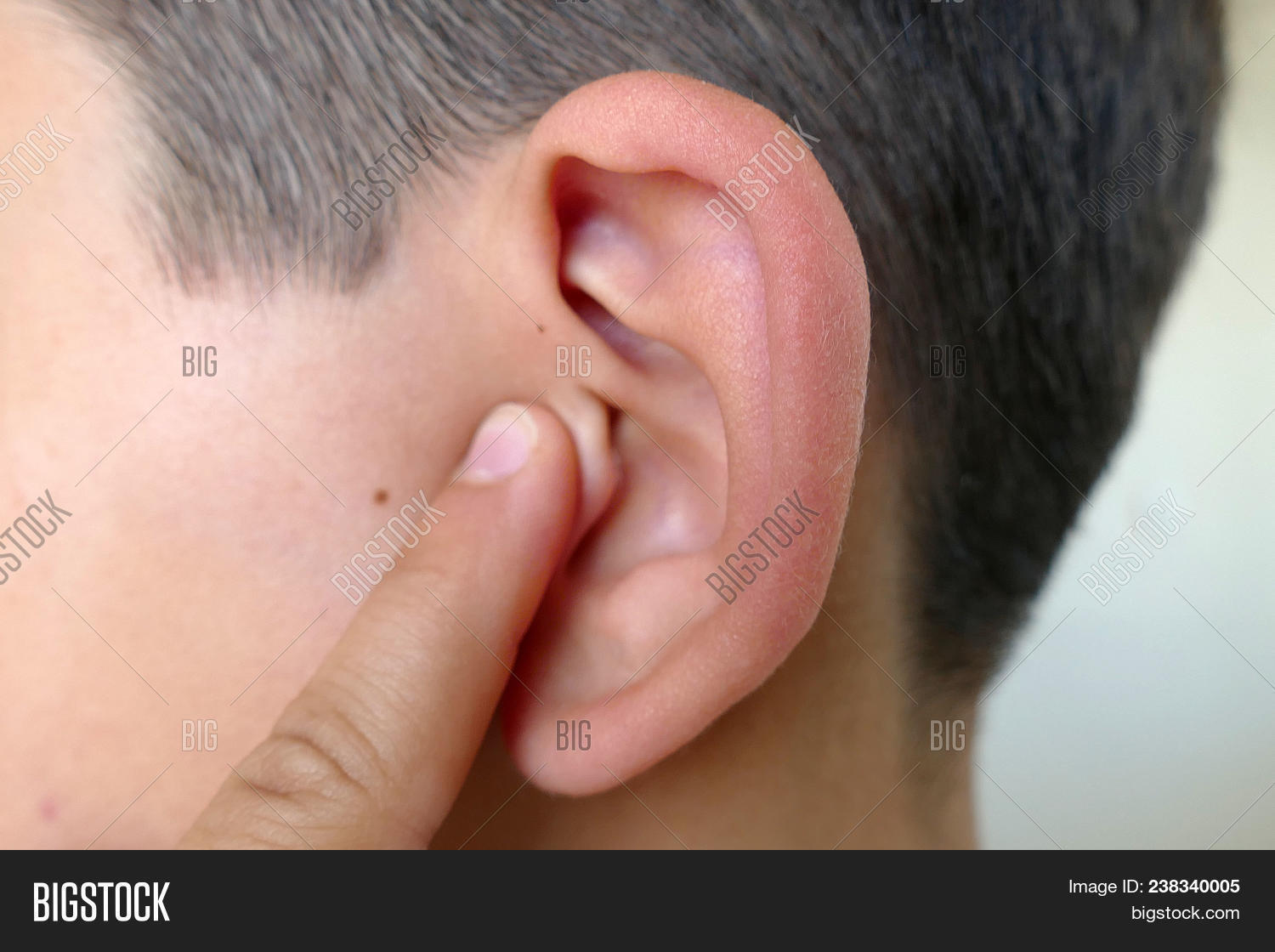 Scratching Ear Finger Image & Photo (Free Trial) Bigstock