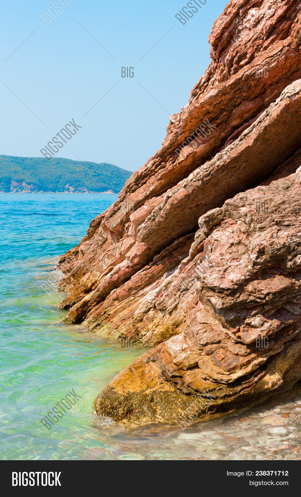 Layer Sea Rocks Scenic Layered Rocks Image & Photo (Free Trial) | Bigstock