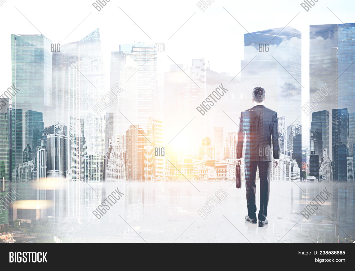 Rear View Businessman Image & Photo (Free Trial) | Bigstock